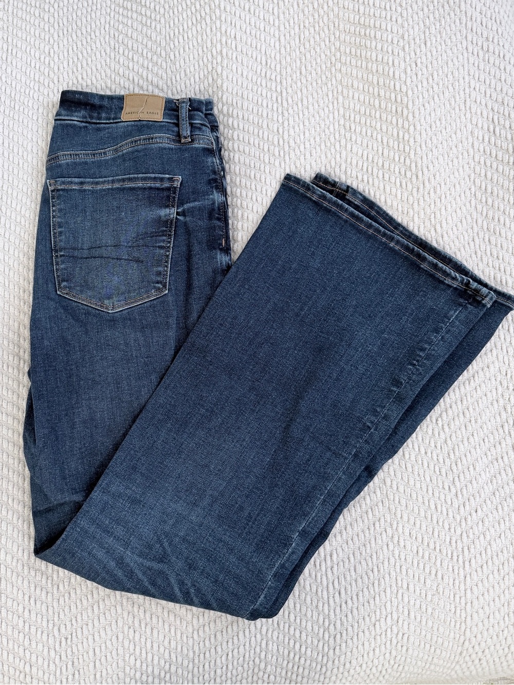 AE Curvy Super High Rise Flare (dark)